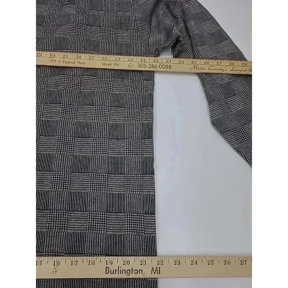 Vintage Slazenger Golf Shop Collection Men's Large Plaid Long Turtle Neck Shirt